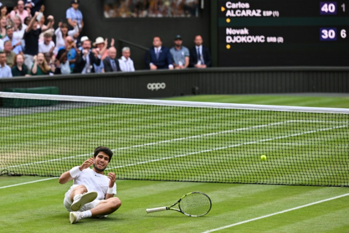 Alcaraz beats Djokovic in five sets to win first Wimbledon title